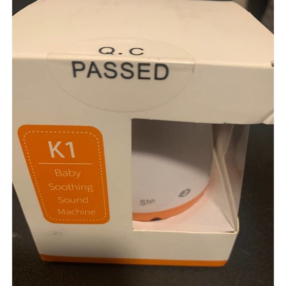 Kedsum Portable Baby Soothing Sound Machine Orange White Nursery Gadget NWT - Picture 8 of 10